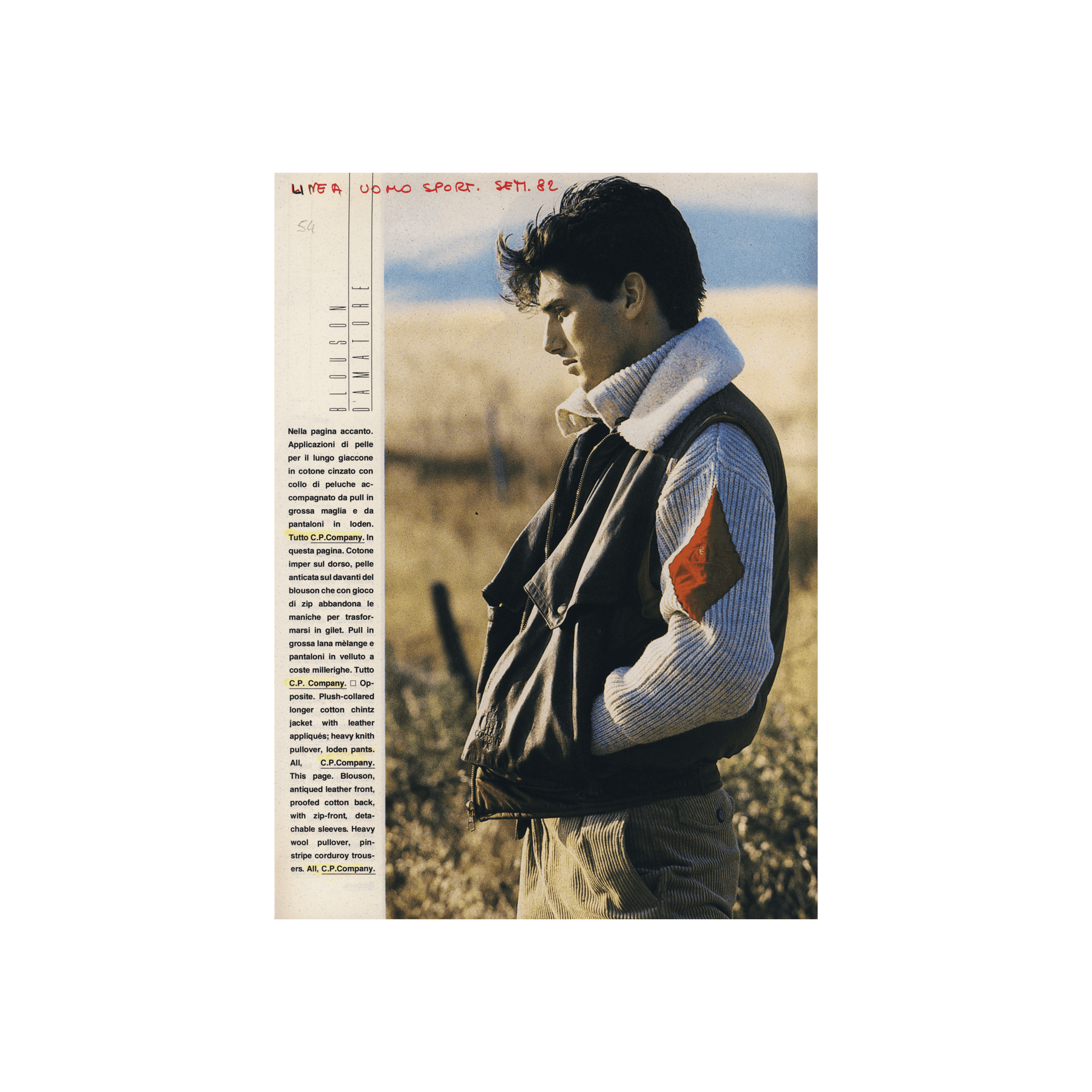 Editorials Linea uomo sport settembre 1982