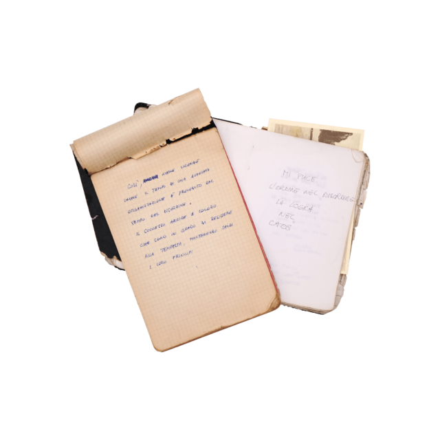 Massimo Osti’s notes